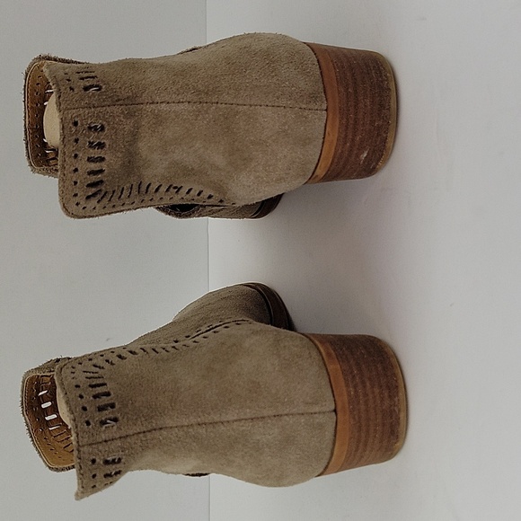 Lucky Brand Bustina Boho Chic Ankle Boot Tan Taupe Size 10 - Picture 5 of 13